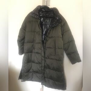 Halogen puffer coat knee size 1XL
